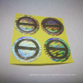 High complicated custom one time use embossed printing hologram security sticker